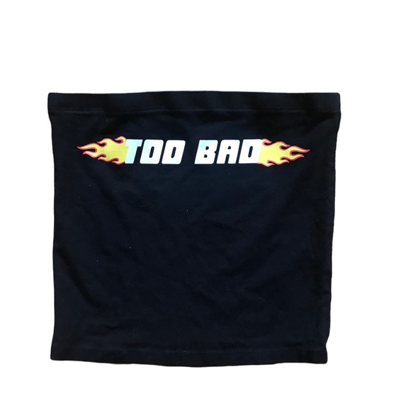 Too Bad Y2K Tube Top - Picture 1 of 3